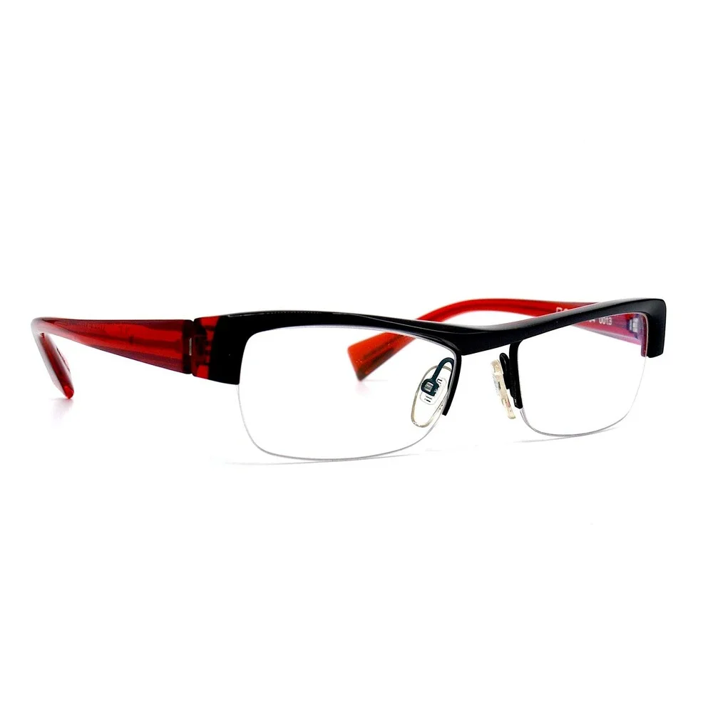 ALAIN MIKLI AL 0794 0013 BLACK RED AUTHENTIC EYEGLASSES - Picture 2 of 9